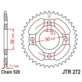 Rear sprocket JTR272