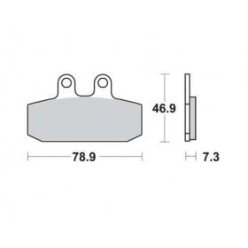 BRAKE PADS FERODO FDB438P / MCB557 STANDARD PLATINUM