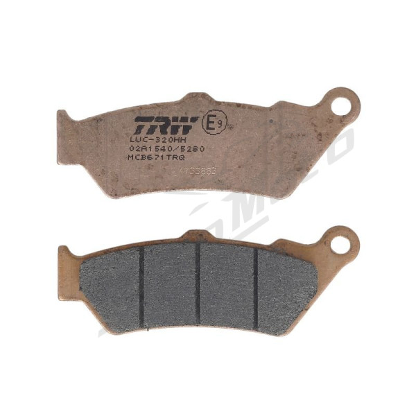 TRW Brake pads rear 40,1x108,5x7,7mm  Aprilia / BMW / CF Moto / Ducati 125-1200 93-26