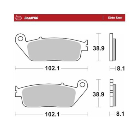 MOTO-MASTER Sinter Sport Front Brake Pads Buell / Cagiva / Honda / Kawasaki / Suzuki / Triumph / Yamaha 125-1300 88-26
