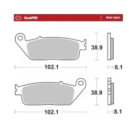 MOTO-MASTER Sinter Sport Front Brake Pads Buell / Cagiva / Honda / Kawasaki / Suzuki / Triumph / Yamaha 125-1300 88-26
