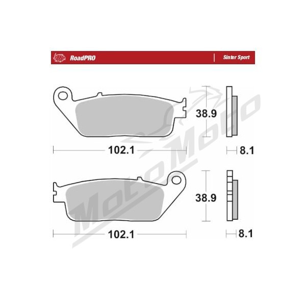 MOTO-MASTER Sinter Sport Front Brake Pads Buell / Cagiva / Honda / Kawasaki / Suzuki / Triumph / Yamaha 125-1300 88-26