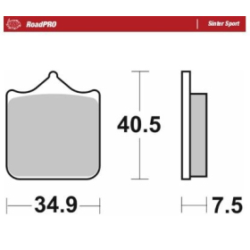 MOTO-MASTER Sinter Sport Front Brake Pads Aprilia / Benelli / Ducati / KTM / Triumph 440-1200 00-25