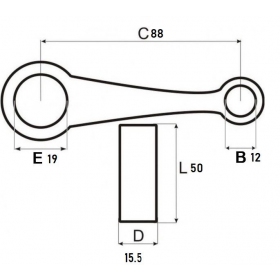 Connecting rod SUZUKI FR80