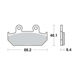 BRAKE PADS FERODO FDB452P / MCB571 STANDARD PLATINUM