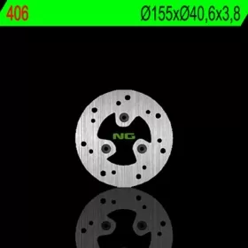 NG BRAKES 406 priekinis fiksuotas stabdžių diskas ADLY / APRILIA / FANTIC / GARELLI / GILERA / ITALJET / MBK / PEUGEOT / PGO / PIAGGIO / TGB / YAMAHA 