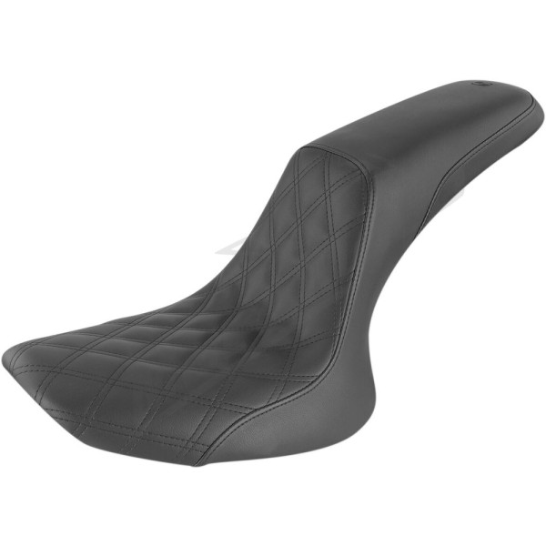 SADDLEMEN Profiler Lattice Stitch Seat Black Harley Davidson FLST / FLSTC / FXSTC / FXSTS / FXSTSB 1340 85-99
