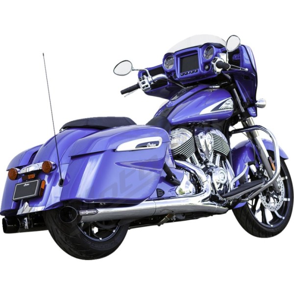 S&S CYCLE 4" Broadhead Slip-On Mufflers Indian Challenger / Chieftain 1768-1890cc 14-26