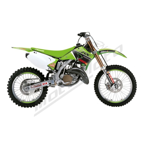 BLACKBIRD RACING Graphic Kit With Seat Cover Replica Team Kawasaki KX 125-250cc 03-08