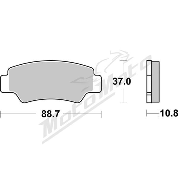 SBS SI Offroad Sintered Brake Pads CF Moto Cforce / Uforce / Zforce 500-1000cc 18-23