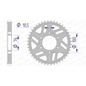 AFAM Aluminium Rear Sprocket 530 45 teeth ​​​​​​​Suzuki GSX-R 750 1990-1995
