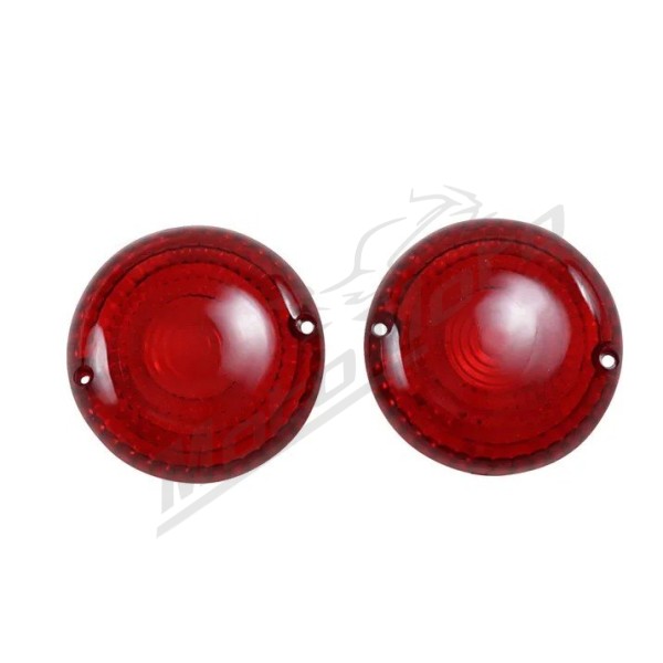 KURYAKYN Turn Signal Lenses Red Yamaha XV / XVS / XVZ 650/1700 98-16