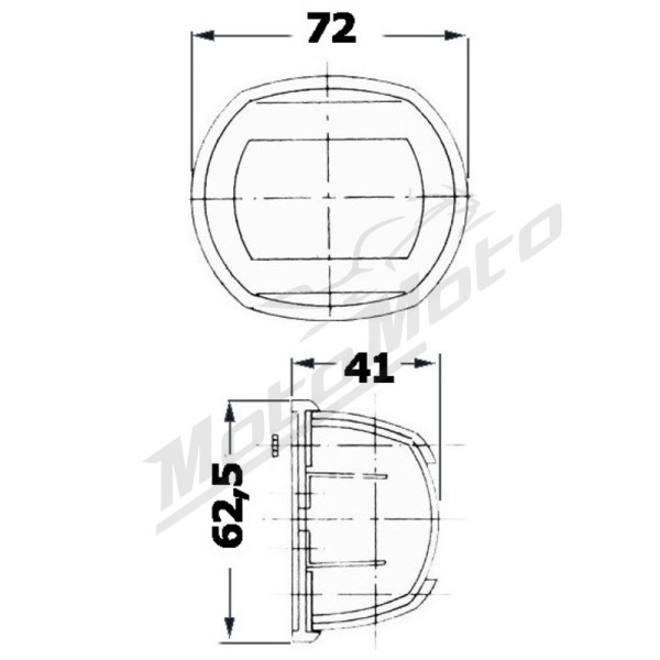 Osculati Compact 12 navigation light SS - White 225°