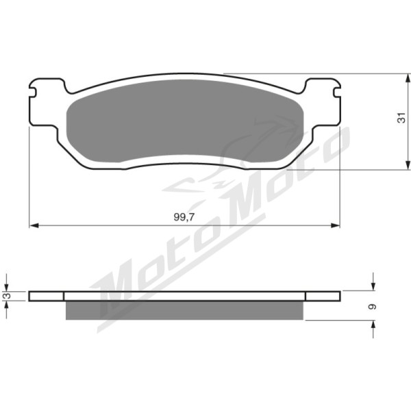 GOLDFREN Brake Pads 146 Ceramic carbon Yamaha X-Max / YP 125-400cc 98-17