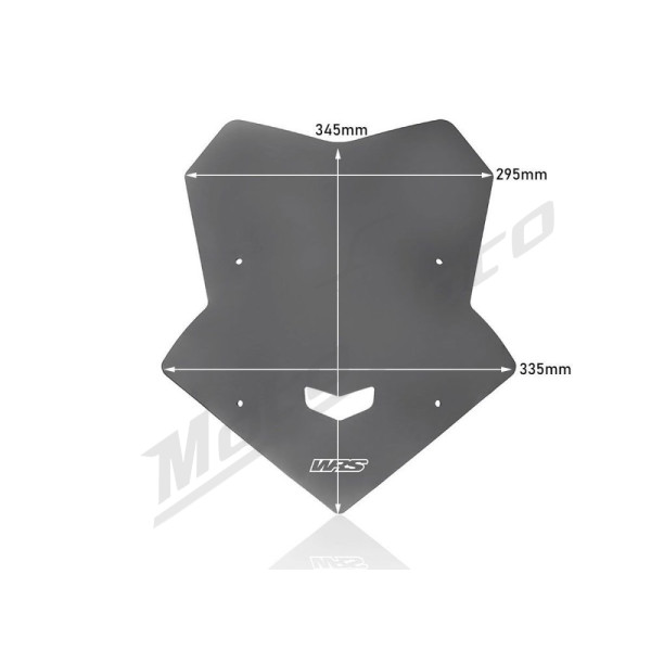 WRS YA026FS SPORT Windscreen Dark Smoke Yamaha MT-10 16-21