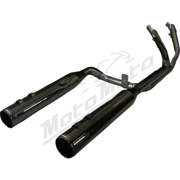 KHROME WERKS 2-into-2 Dominator Exhaust System Harley Davidson FLH / FLHGB / FLHR / FLHRXS / FLHT / FLHX / FLTRX / FLTRXS 1750-1977 17-25