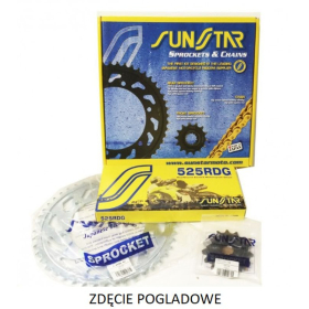 SUNSTAR Chain and sprocket set 525 Honda CB / CBR 600F 97-02
