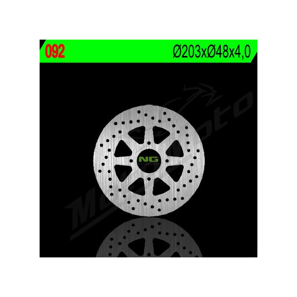 NG Rear Fixed Brake Disc 203x48x4mm Gas Gas Contact / Halley / JT / TX 250-327cc 92-98