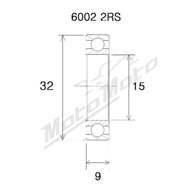 BLACK BEARING B3 Bearing 15x32x9 mm