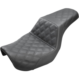 SADDLEMEN Step-Up Full Lattice Stitch Seat Harley Davidson FLD / FXD / FXDF / FXDWG 1450-1800 06-17 