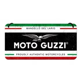 Metal tin sign MOTO GUZZI ITALIAN MOTORCYCLES 10x20
