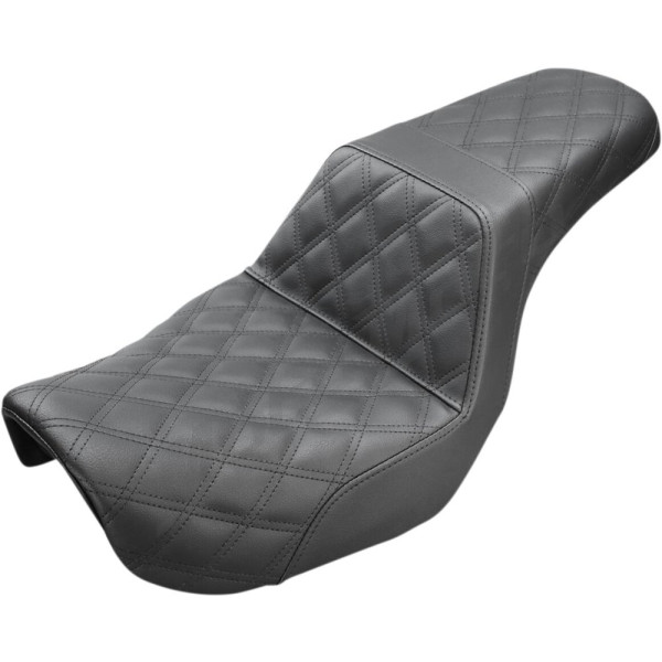 SADDLEMEN Step-Up Full Lattice Stitch Seat Harley Davidson FLD / FXD / FXDF / FXDWG 1450-1800 06-17 