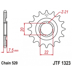 Front sprocket JTF1323