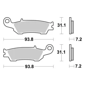 Sbs Brakepads 840RSI Racing Sintered FANTIC / YAMAHA