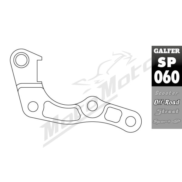 GALFER Brake Caliper Relocation Bracket Honda CRF 250-450cc 19-24