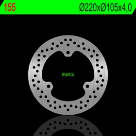 NG BRAKES 155 Front Round Fixed Brake Disc HONDA SZX 50 98-01