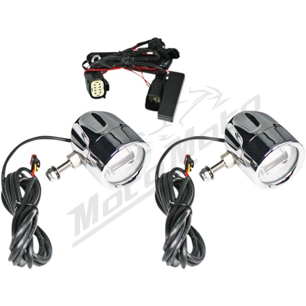 CUSTOM DYNAMICS ProBEAM® LED Halo Fog Lamps Harley Davidson FLHX / FLTRX 1584-1690cc 10-13