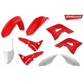 Polisport plastikų komplektas Honda CR 125/250cc 02-07 Raudona / Balta