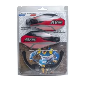 AVS RACING Handguards Kit with Aluminium supports Red