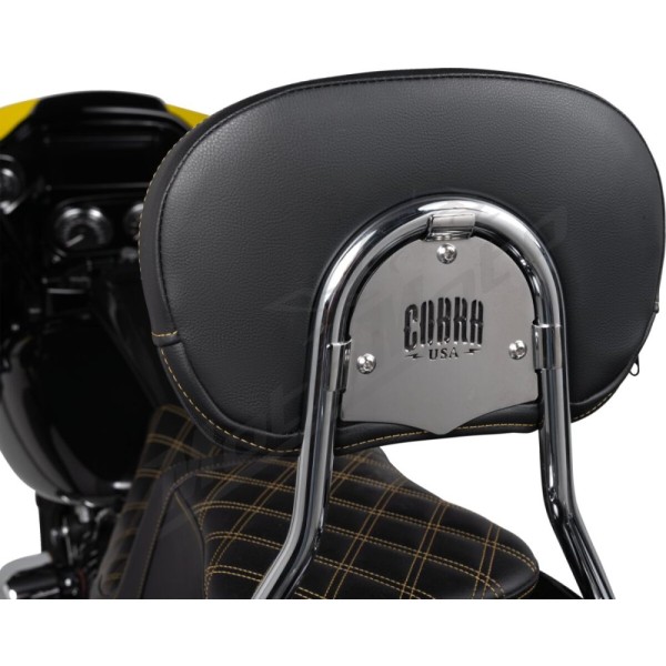 COBRA Detachable Backrest Harley Davidson FLHFB / FLHR / FLHRC / FLHT / FLHTC / FLHTCU / FLHTK / FLHTKSE / FLHX / FLHXSE / FLTRX / FLTRXSE 1584-1977cc 09-25