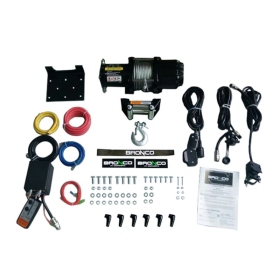 ATV Winch BRONCO GEN II 4500 Wire 4500lbs 2040kg Steel Rope