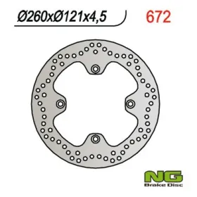 NG BRAKES Front Fixed Brake Disc 260mm Suzuki Burgman AN 650cc 02-03