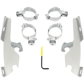 MEMPHIS SHADES METRIC Windshield Trigger-Lock Complete Mount Kit Suzuki M / VZ 50-800 05-09 