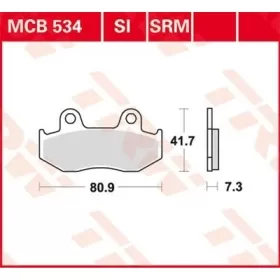 TRW All Round Sintered Metal MCB534 Brake Pads Benelli / Honda 80-600cc 83-20