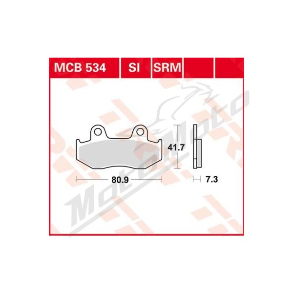 TRW All Round Sintered Metal MCB534 Brake Pads Benelli / Honda 80-600cc 83-20