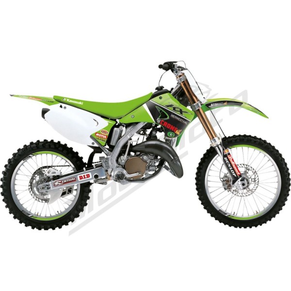 BLACKBIRD RACING Graphic Kit With Seat Cover Replica Team Kawasaki KX 125-250cc 03-08