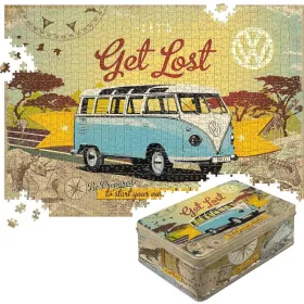 TIN BOX L PUZZLE VW LET`S GET LOST 1 68x48cm