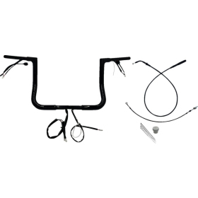 FAT BAGGERS INC. 1-1/4" EZ Install Flat Top Batwing Handlebar Kit Black 32mm 91,5cm (30,5cm)