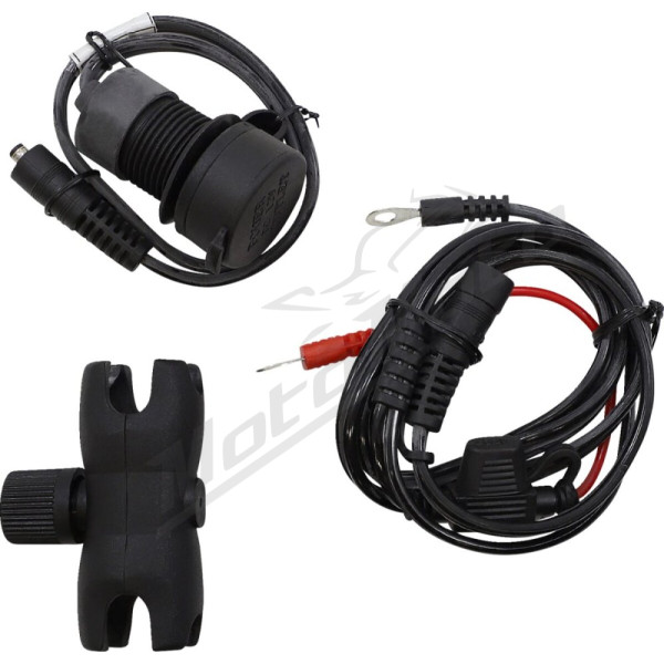 GEARS CANADA Dual USB Port Charger with 1" Ball Mount
