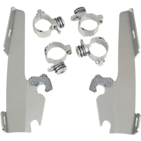 MEMPHIS SHADES HD Fats/Slim Windshield  Trigger-Lock Complete Mount Kit Harley Davidson FX / FXD / FXDI / FXDL / FXDX / FXE / FXR / XG / XL / XLH / XLX 883-1450 72-22