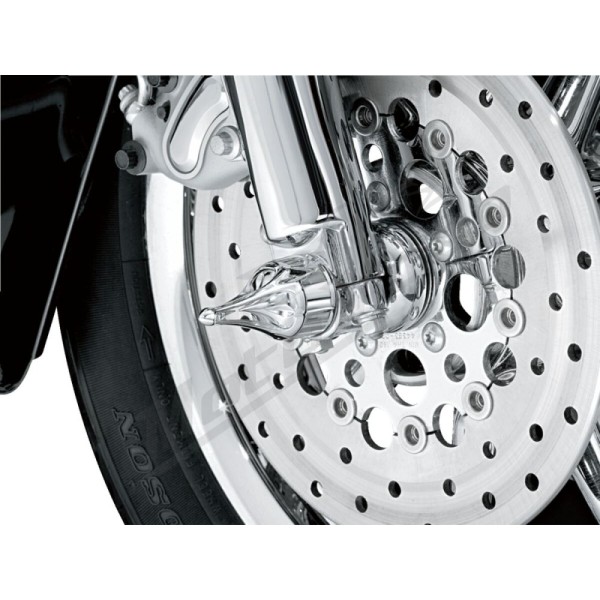 KURYAKYN Priekinės ratų ašies dangteliai Harley Davidson FLD / FLHR / FLHRC / FLHTC / FLHX / XLH / XL 500/1977 80-24