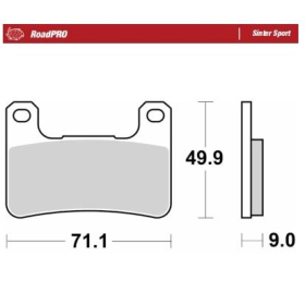 MOTO-MASTER Sinter Sport Front Brake Pads Kawasaki / Suzuki 400-1780 04-26