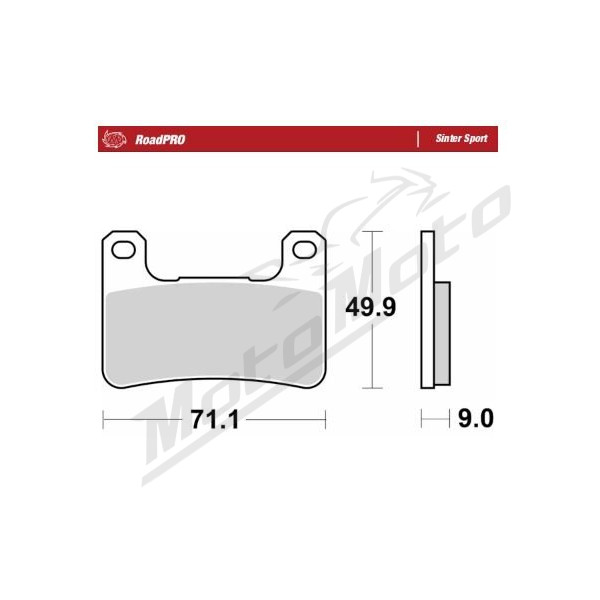 MOTO-MASTER Sinter Sport Front Brake Pads Kawasaki / Suzuki 400-1780 04-26