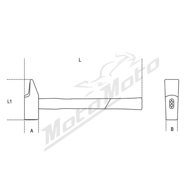 BETA Riveting Hammer Size 40 Fibre Shaft