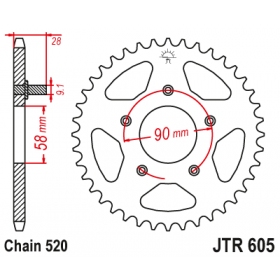 Rear sprocket JTR605