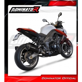 Duslintuvų kompl. Dominator HP1 BLACK + dB killer Kawasaki Z1000 2014 - 2016